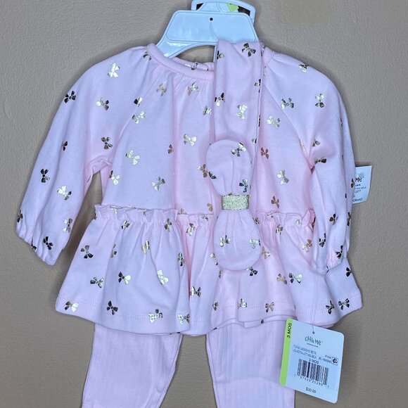2 Pink Baby Girl Infant 3 Month Old Sets - Picture 7 of 12